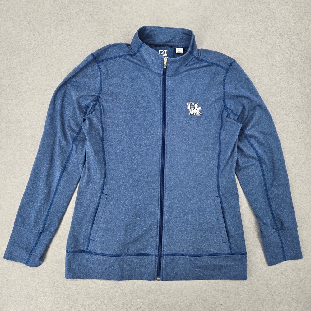 Cutter & Buck Kentucky Wildcats Women's XL Blue DryTec Full Zip Jacket NCAA